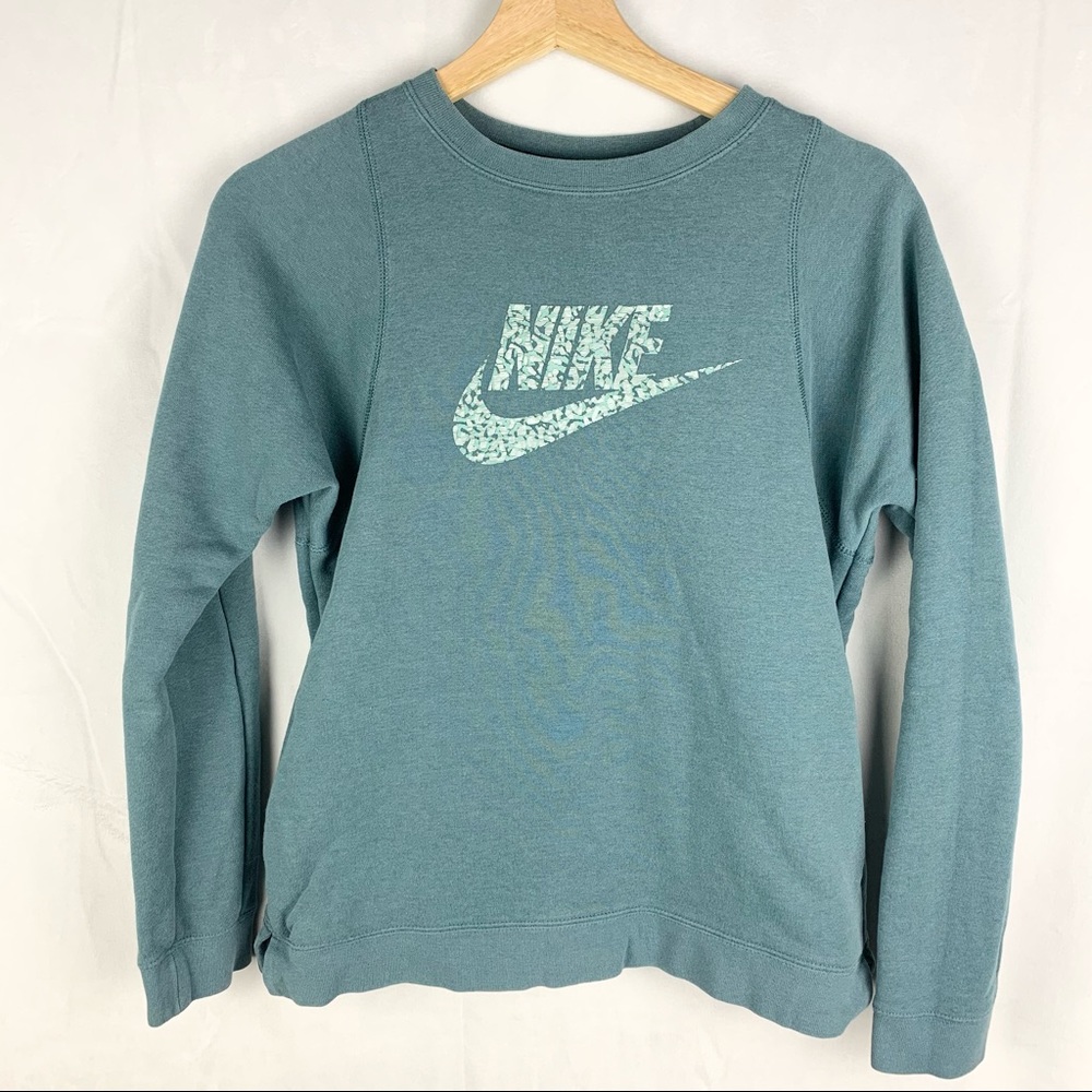 NIKE pullover logo sweatshirt sage green XS